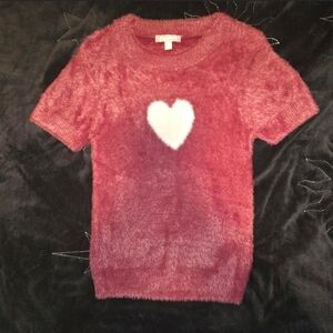 Sugar Thrillz Fuzzy Heart Sweater